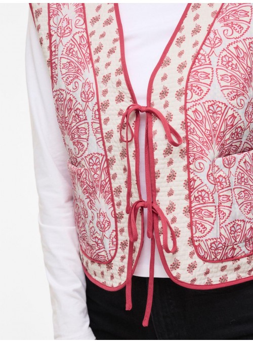Chaleco Vila, acolchado con print. 14113353 Videlphine