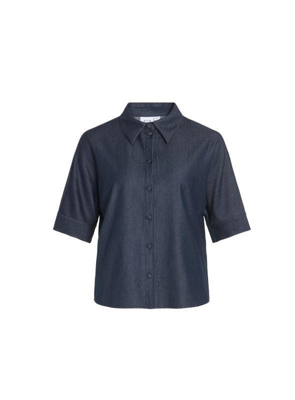 Blusa Vila, de tejido vaquero fino. 14113514 Viofala