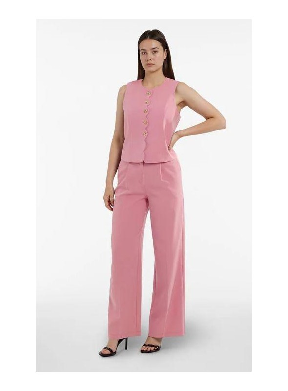 Chaleco Vila, de vestir en rosa. 14115310 Viiris