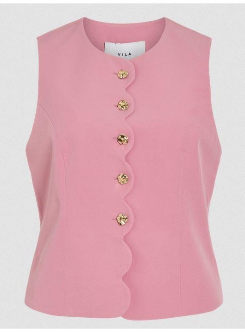 Chaleco Vila, de vestir en rosa. 14115310 Viiris