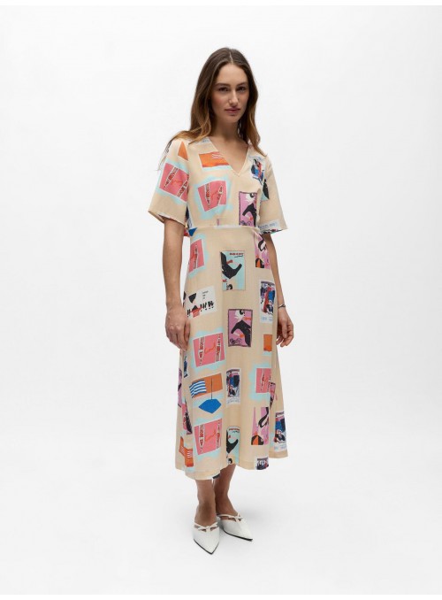 Vestido Object, de viscosa estampada. 23048464 Objtracy