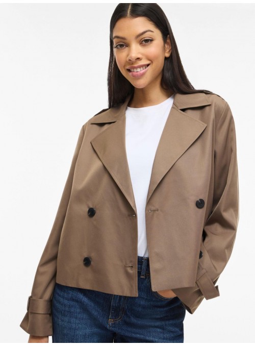 Gabardina corta de Vila, con botones y bolsillos. 14112093 Viadison