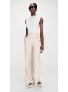 Pantalón Grace & Mila, con botones en beige. Valigny