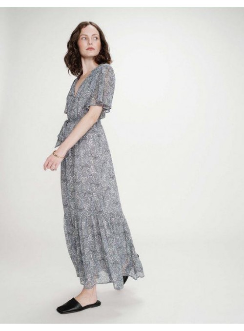 Vestido Grace &amp; Mila, de gasa estampada. Venelle