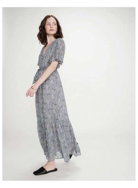 Vestido Grace & Mila, de gasa estampada. Venelle