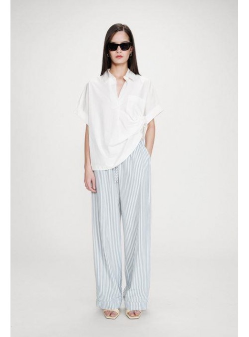 Pantalòn Grace &amp; Mila, de rayas en azul. Volute