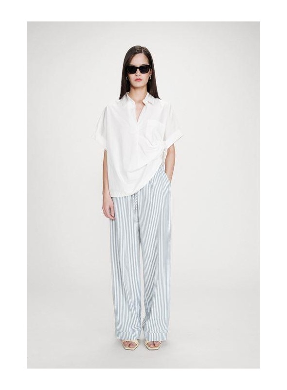 Pantalòn Grace & Mila, de rayas en azul. Volute