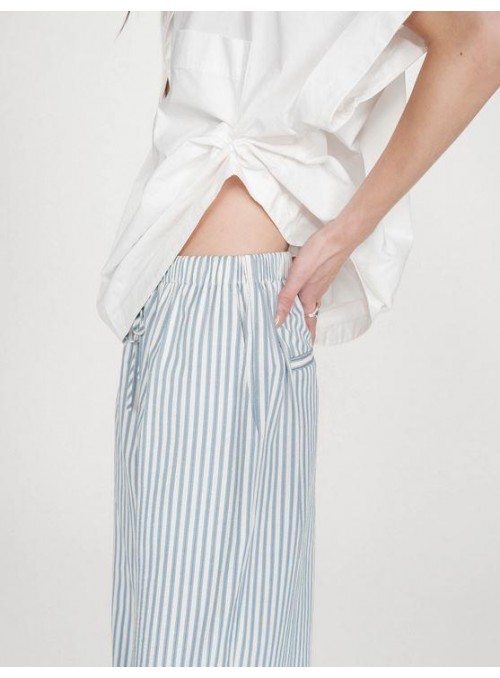 Pantalòn Grace &amp; Mila, de rayas en azul. Volute