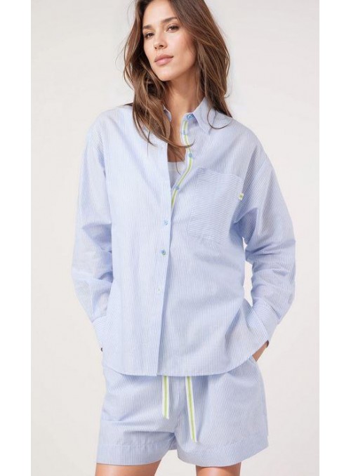 Bluson Dolores Promesas, de rayas en azul. Beatriz