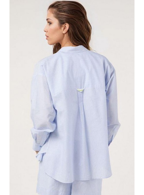 Bluson Dolores Promesas, de rayas en azul. Beatriz