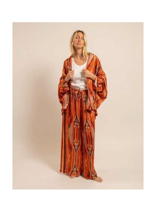 Kimono Aokianos, de viscosa estampada. Chicago9