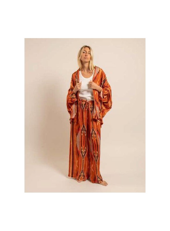 Kimono Aokianos, de viscosa estampada. Chicago9