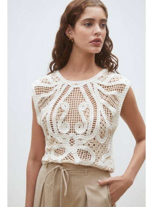 Top Suncoo, de capas de croche. Polonia