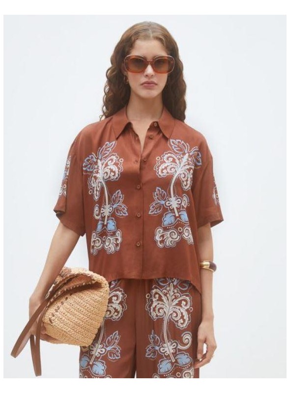 Pantalòn Suncoo, de viscosa estampada. Joan