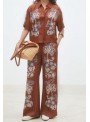 Pantalòn Suncoo, de viscosa estampada. Joan