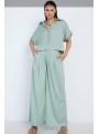 Pantalòn Skatie, de jacquard en menta. S05p159