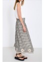 Falda Skatie, de vichy con bordados. S102f02