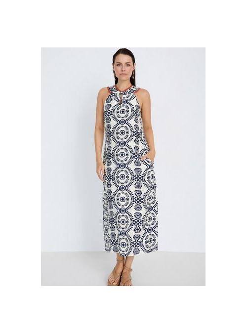 Vestido Skatie, estampado de tirantes. S102V07