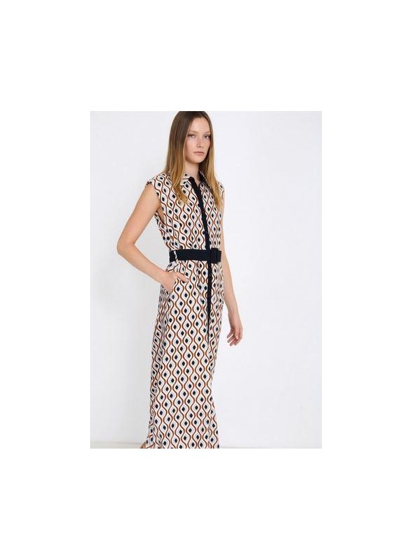 Vestido Skatie, estampado retro. S115V03