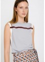 Top Skatie, de viscosa en gris. S118K01