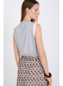 Top Skatie, de viscosa en gris. S118K01