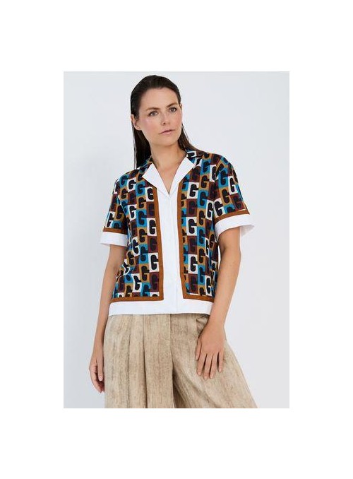 Blusa Skatie, de algodón estampado. S05B145