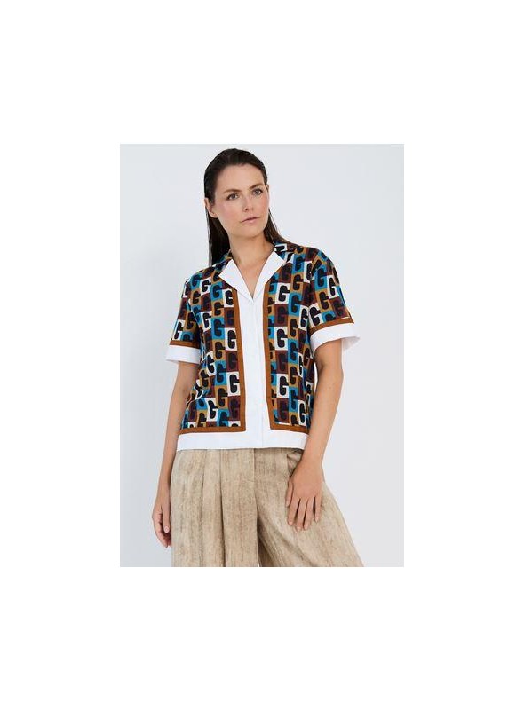 Blusa Skatie, de algodón estampado. S05B145