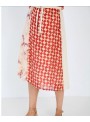 Falda Skatie, de gasa estampada. S05F61
