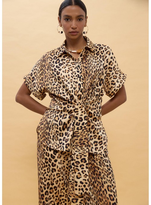 Blusón Lola Casademunt, estampado animal print. LS2615007