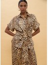 Blusón Lola Casademunt, estampado animal print. LS2615007