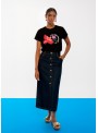 Camiseta Lola Casasdemunt, con bordado de colores. LS2615030