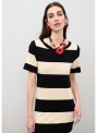 Vestido Lola Casademunt, de punto con franjas, LS2616156