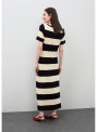 Vestido Lola Casademunt, de punto con franjas, LS2616156