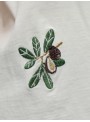 Camiseta Object, blanca con bordados. 23048765 Objlunai