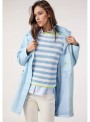 Parka Dolores Promesas, en color celeste. Odile
