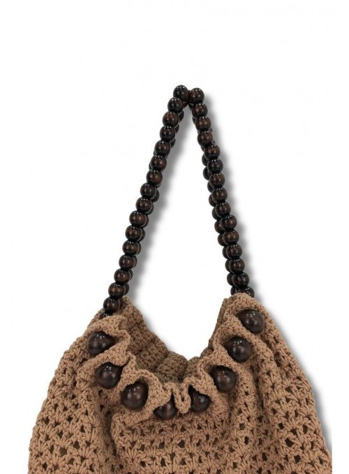 Bolso Martina K, de crochet con abalorios. 0299