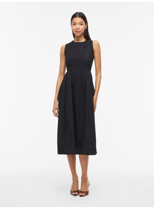 Vestido Vila, de algodòn con jaretas. 14115169 Vijimba