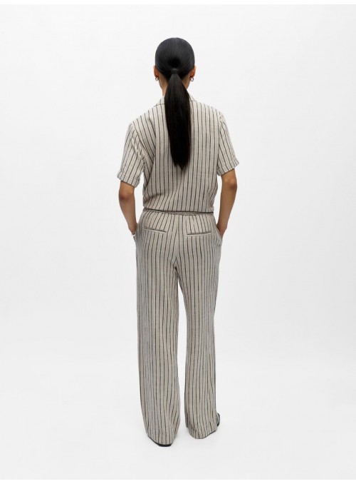 Blusa Object, de viscosa con lino. 23046486 Objsanne