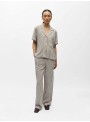 Blusa Object, de viscosa con lino. 23046486 Objsanne