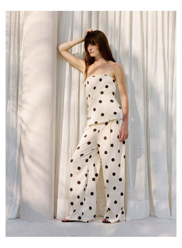 Top Grace & Mila, de lunares marrones. Wixie