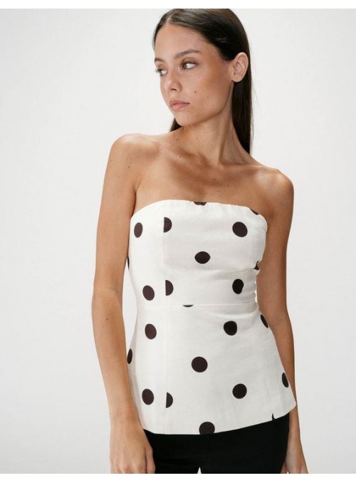 Top Grace &amp; Mila, de lunares marrones. Wixie