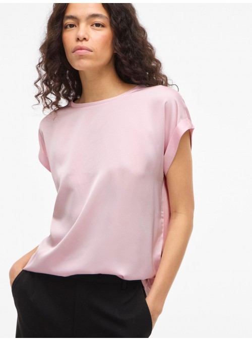 Camiseta Vila, bàsica de raso y punto. 14059563 Viellette