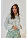 Blusa Nekane, en color menta. Seneca
