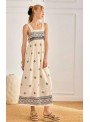Vestido Nekane, con bordados. Urani