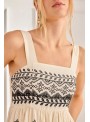 Vestido Nekane, con bordados. Urani