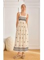 Vestido Nekane, con bordados. Urani