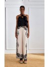 Pantalòn Nekane, de viscosa estampada. Adana