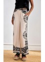 Pantalòn Nekane, de viscosa estampada. Adana