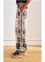 Pantalòn Nekane, de viscosa estampada. Adana