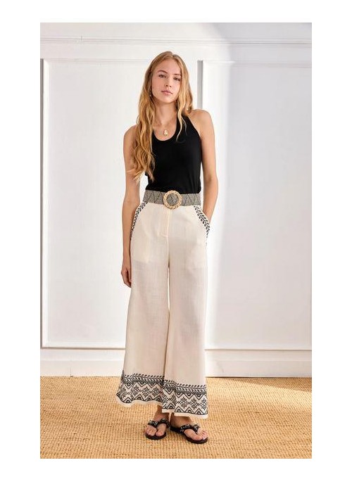 Pantalòn de Nekane, de lino con viscosa. Arsi